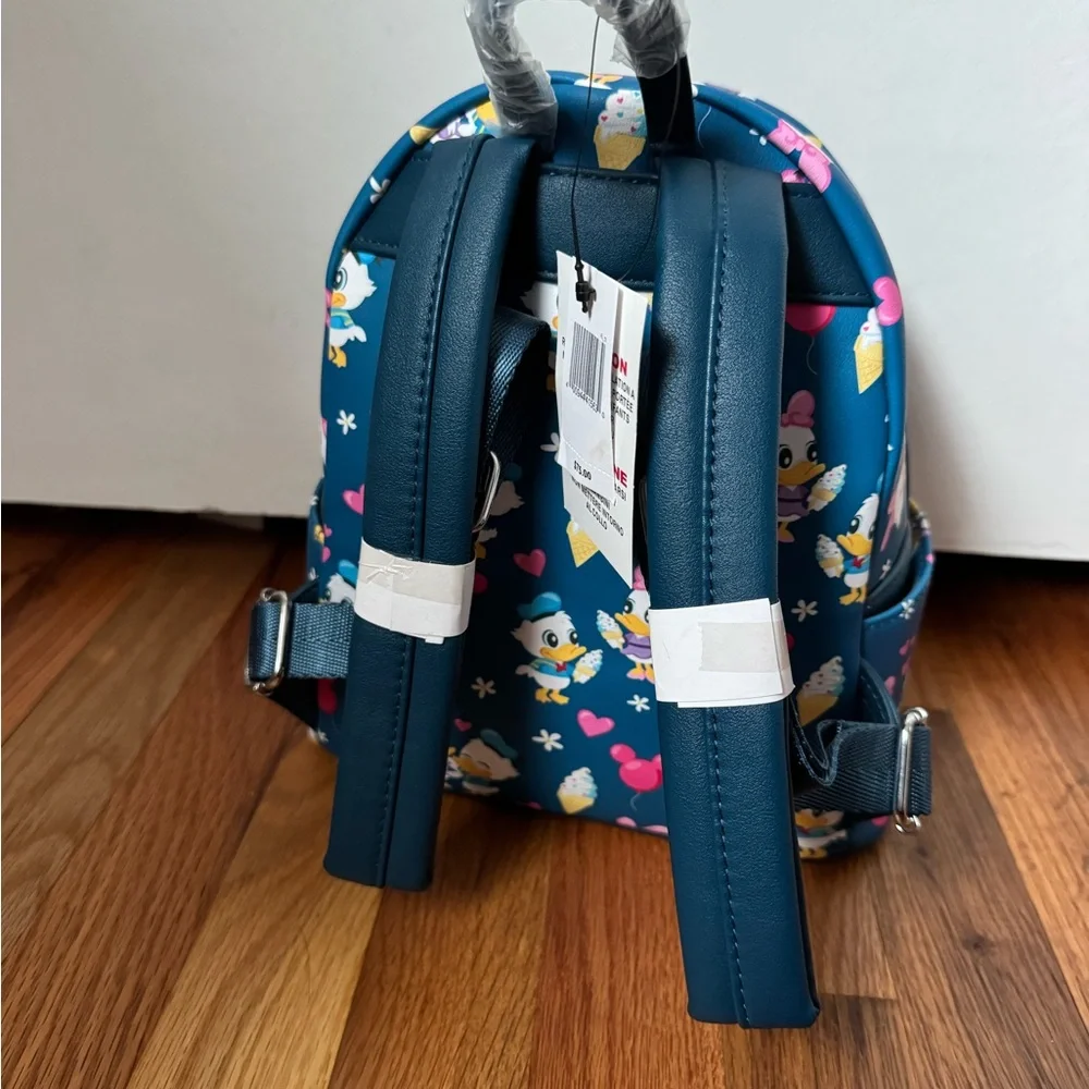 Loungefly Disney Parks Exclusive Donald & Daisy Mini Backpack - Picture 5 of 7